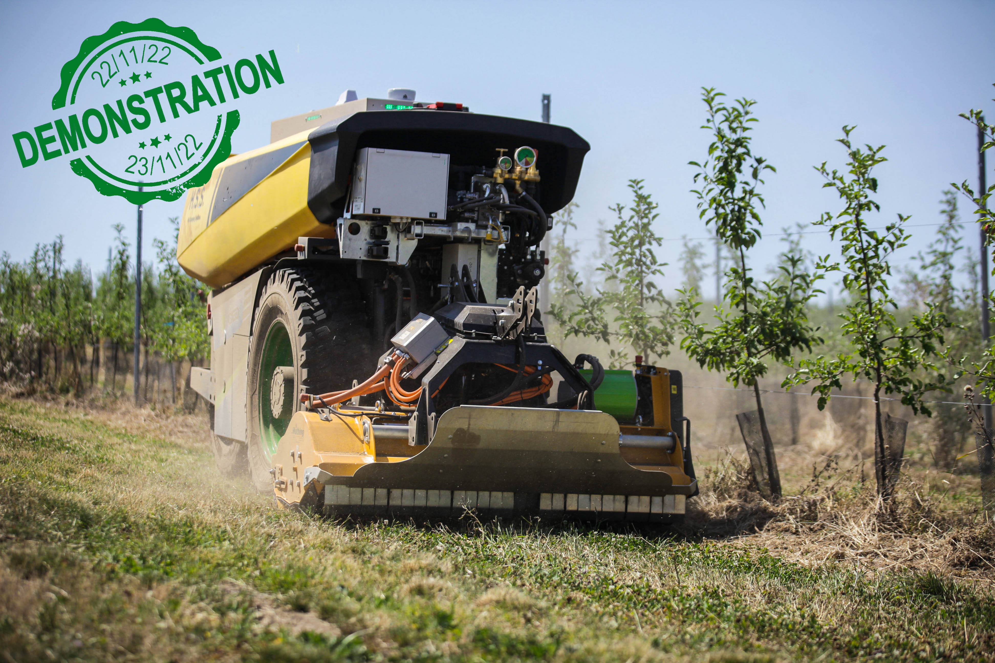 Démonstration du tracteur autonome Vignes et Vergers les 22 et 23 novembre